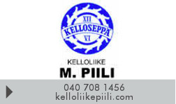 Kelloliike M Piili logo